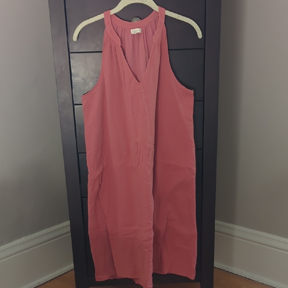 Garnet Hill Dress in Dusty Coral